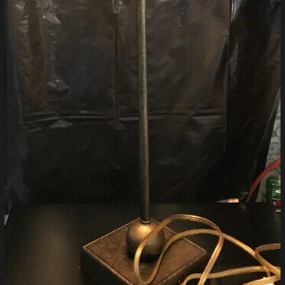 Beaded shade lamp 28” tall - Picture 2 of 7